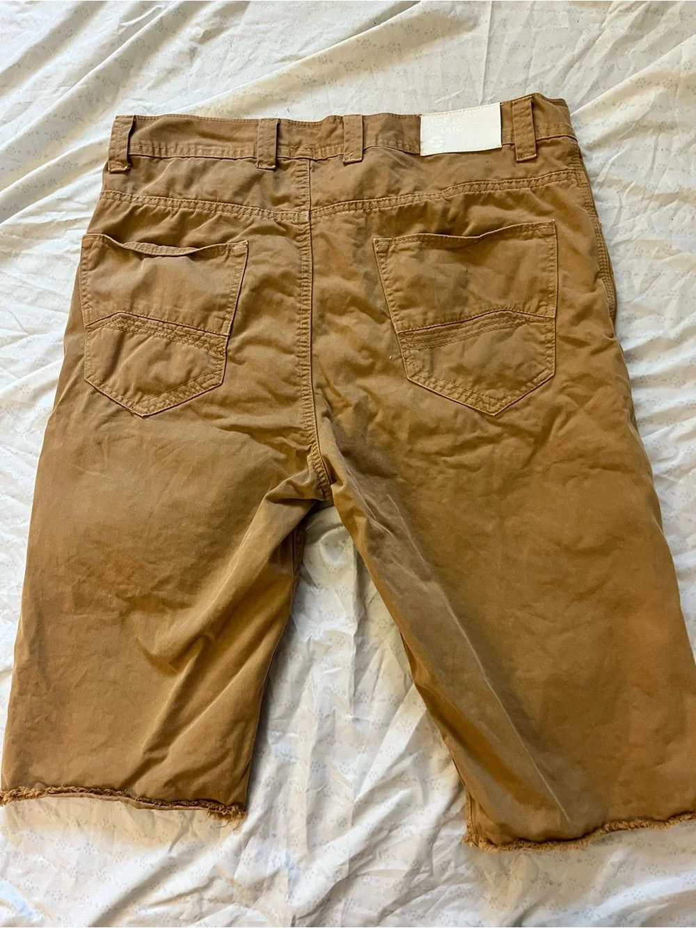 Jordan Men’s Brown Flat Front Cotton Shorts